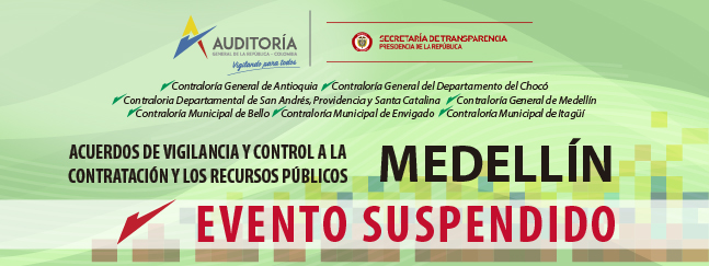  Suspendida firma de acuerdos de vigilancia y control en Medellín