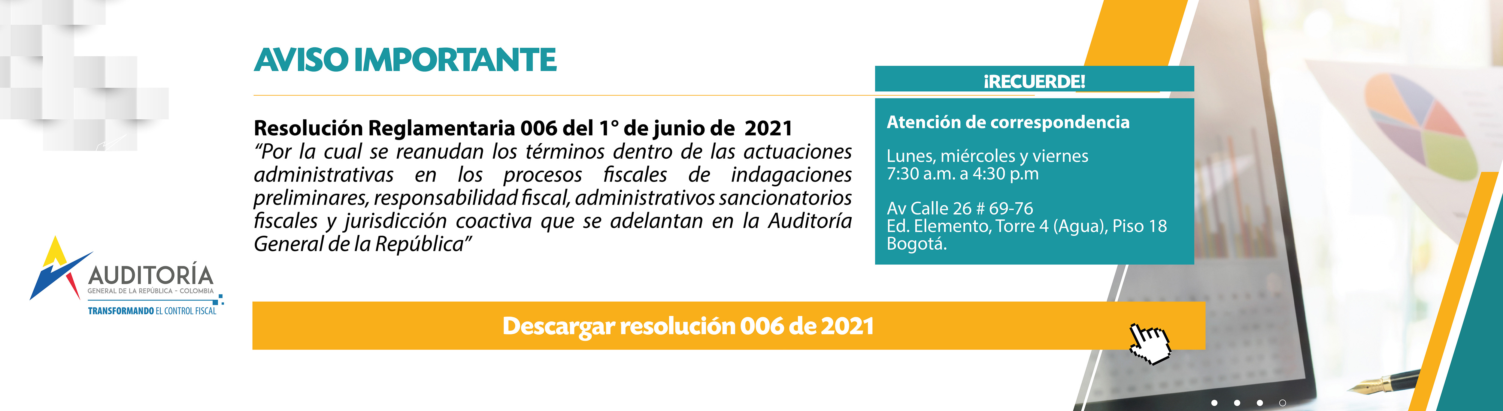 Resolución Reglamentaria 006 de 2021